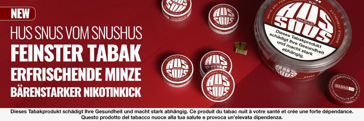 Snushus: Snus und All White in der Schweiz kaufen